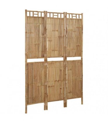 vidaXL 3-Panel Room Divider Bamboo 120x180 cm