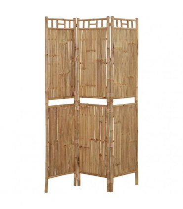 vidaXL 3-Panel Room Divider Bamboo 120x180 cm