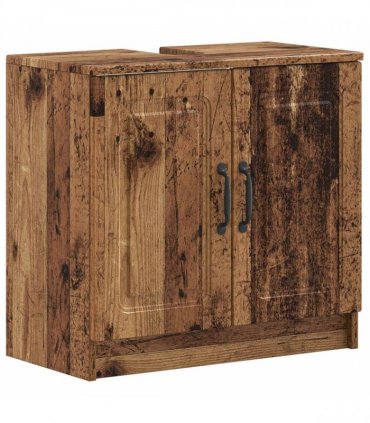 vidaXL 3 Piece Bathroom Cabinet Set UTRECHT Old Wood Engineered Wood