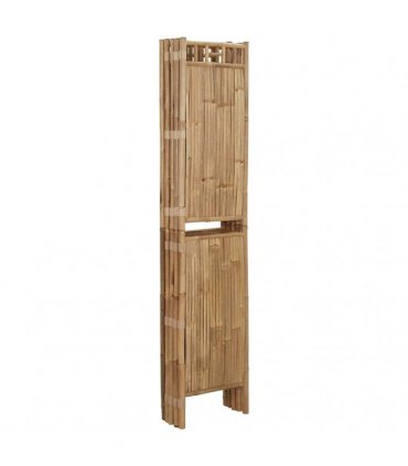 vidaXL 5-Panel Room Divider Bamboo 200x180 cm