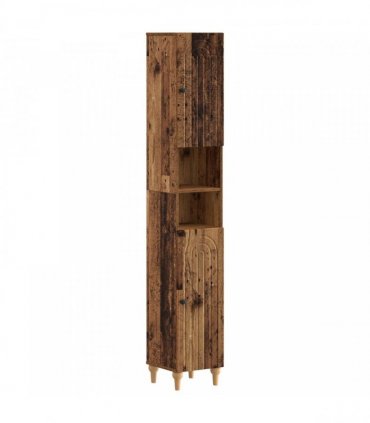 vidaXL 2 Piece Bathroom Cabinet Set ALKMAAR Old Wood Engineered Wood