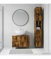 vidaXL 2 Piece Bathroom Cabinet Set ZWOLLE Smoked Oak Engineered Wood