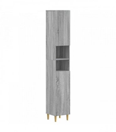 vidaXL 2 Piece Bathroom Cabinet Set ARNHEM Grey Sonoma Engineered Wood