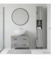 vidaXL 2 Piece Bathroom Cabinet Set HAARLEM Grey Sonoma