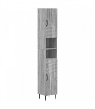 vidaXL 2 Piece Bathroom Cabinet Set HAARLEM Grey Sonoma