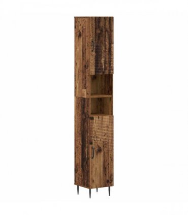 vidaXL 2 Piece Bathroom Cabinet Set HAARLEM Old Wood Engineered Wood