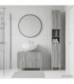 vidaXL 2 Piece Bathroom Cabinet Set DELFT Grey Sonoma Engineered Wood