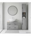 vidaXL 2 Piece Bathroom Cabinet Set UTRECHT Grey Sonoma
