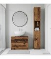 vidaXL 2 Piece Bathroom Cabinet Set UTRECHT Old Wood Engineered Wood