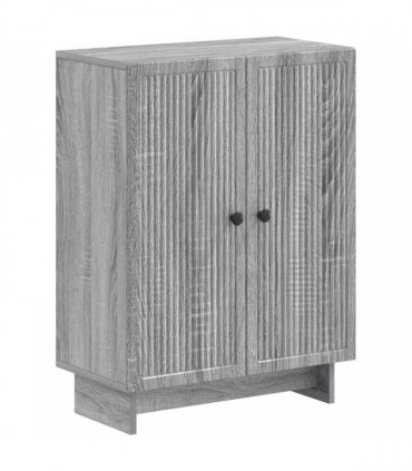 vidaXL 2 Piece Bathroom Cabinet Set EDE Grey Sonoma Engineered Wood