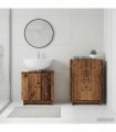 vidaXL 2 Piece Bathroom Cabinet Set EDE Old Wood Engineered Wood
