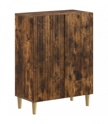 vidaXL 2 Piece Bathroom Cabinet Set ARNHEM Smoked Oak Engineered Wood