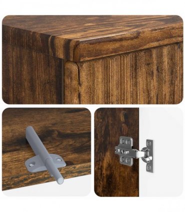 vidaXL 2 Piece Bathroom Cabinet Set ARNHEM Smoked Oak Engineered Wood