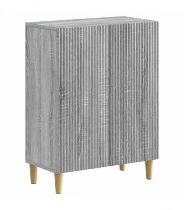 vidaXL 2 Piece Bathroom Cabinet Set ARNHEM Grey Sonoma Engineered Wood