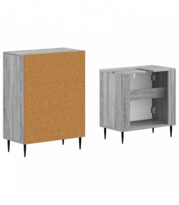 vidaXL 2 Piece Bathroom Cabinet Set HAARLEM Grey Sonoma