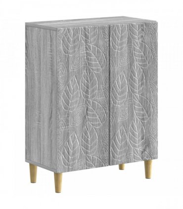 vidaXL 2 Piece Bathroom Cabinet Set DELFT Grey Sonoma Engineered Wood