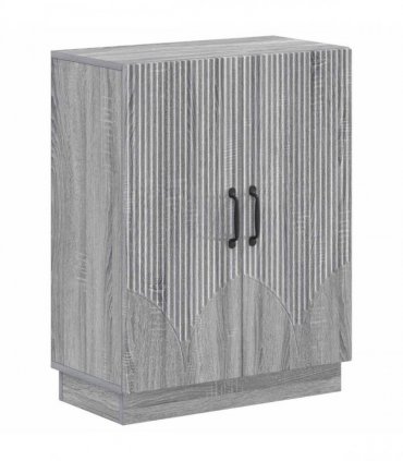 vidaXL 2 Piece Bathroom Cabinet Set HOORN Grey Sonoma Engineered Wood
