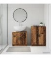 vidaXL 2 Piece Bathroom Cabinet Set UTRECHT Old Wood Engineered Wood