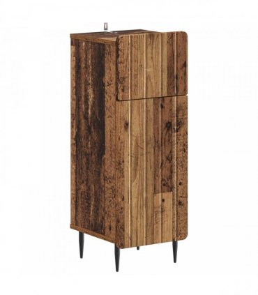 vidaXL 2 Piece Bathroom Cabinet Set ZWOLLE Old Wood Engineered Wood