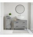 vidaXL 2 Piece Bathroom Cabinet Set HAARLEM Grey Sonoma