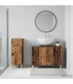 vidaXL 2 Piece Bathroom Cabinet Set DELFT Old Wood Engineered Wood
