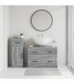 vidaXL 2 Piece Bathroom Cabinet Set UTRECHT Grey Sonoma