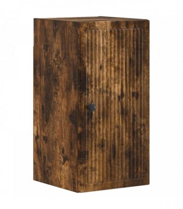 vidaXL 3 Piece Bathroom Cabinet Set EDE Smoked Oak Engineered Wood
