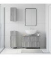 vidaXL 3 Piece Bathroom Cabinet Set ZWOLLE Grey Sonoma Engineered Wood