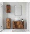 vidaXL 3 Piece Bathroom Cabinet Set ZWOLLE Old Wood Engineered Wood