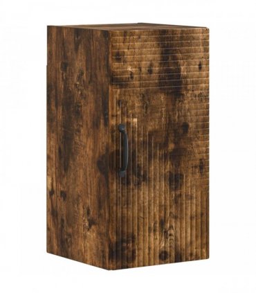 vidaXL 3 Piece Bathroom Cabinet Set HAARLEM Smoked Oak Engineered Wood