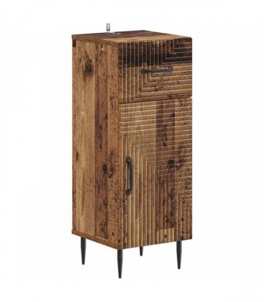 vidaXL 3 Piece Bathroom Cabinet Set HAARLEM Old Wood Engineered Wood