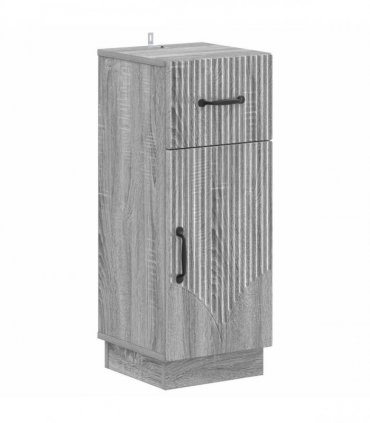 vidaXL 3 Piece Bathroom Cabinet Set HOORN Grey Sonoma Engineered Wood