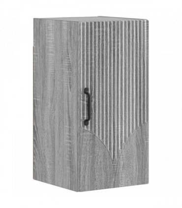 vidaXL 3 Piece Bathroom Cabinet Set HOORN Grey Sonoma Engineered Wood