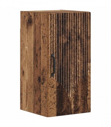 vidaXL 3 Piece Bathroom Cabinet Set HOORN Old Wood Engineered Wood