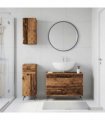 vidaXL 3 Piece Bathroom Cabinet Set BREDA Old Wood Engineered Wood
