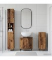 vidaXL 3 Piece Bathroom Cabinet Set ZWOLLE Old Wood Engineered Wood