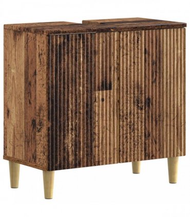 vidaXL 3 Piece Bathroom Cabinet Set ARNHEM Old Wood Engineered Wood