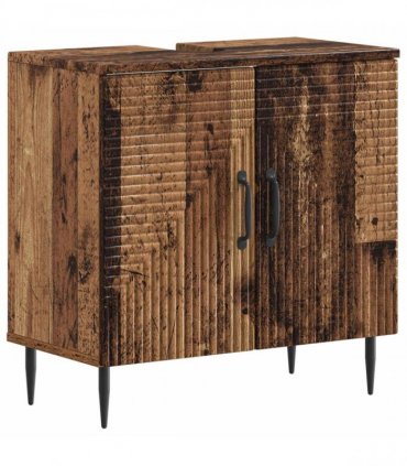 vidaXL 3 Piece Bathroom Cabinet Set HAARLEM Old Wood Engineered Wood