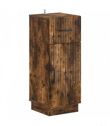 vidaXL 3 Piece Bathroom Cabinet Set HOORN Smoked Oak Engineered Wood