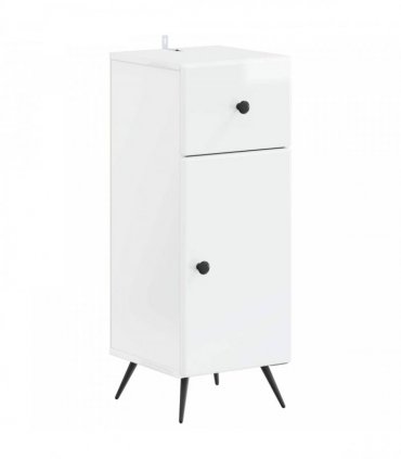 vidaXL 3 Piece Bathroom Cabinet Set BREDA High Gloss White