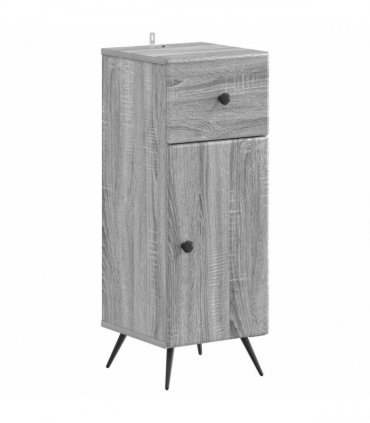 vidaXL 3 Piece Bathroom Cabinet Set BREDA Grey Sonoma Engineered Wood
