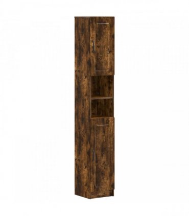 vidaXL 3 Piece Bathroom Cabinet Set UTRECHT Smoked Oak Engineered Wood