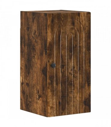 vidaXL 4 Piece Bathroom Cabinet Set ALKMAAR Smoked Oak Engineered Wood