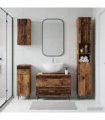 vidaXL 4 Piece Bathroom Cabinet Set HAARLEM Old Wood Engineered Wood