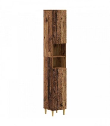 vidaXL 4 Piece Bathroom Cabinet Set DELFT Old Wood Engineered Wood