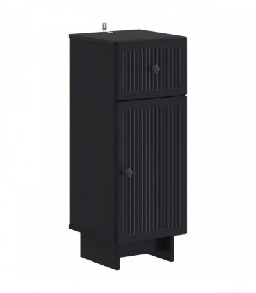 vidaXL 3 Piece Bathroom Cabinet Set EDE 3 pcs Black 30 x 31 x 80 cm