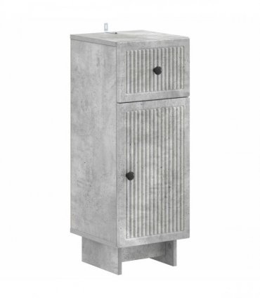 vidaXL 3 Piece Bathroom Cabinet Set EDE 3 pcs Concrete Grey