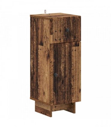 vidaXL 3 Piece Bathroom Cabinet Set EDE 3 pcs Old Wood 30 x 31 x 80 cm