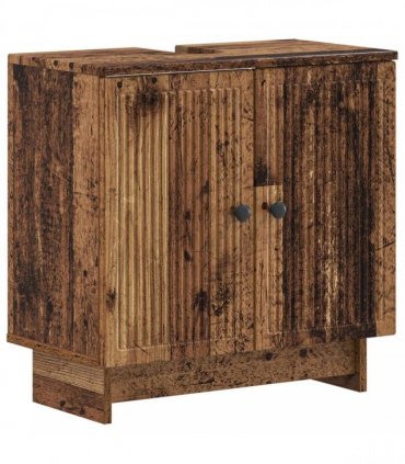 vidaXL 3 Piece Bathroom Cabinet Set EDE 3 pcs Old Wood 30 x 31 x 80 cm