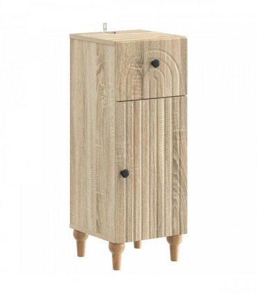 vidaXL 3 Piece Bathroom Cabinet Set ALKMAAR 3 pcs Sonoma Oak